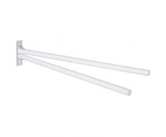Gelco Design Nissi Puerta servilletas 2 Barras móvil, Metal epoxy, Blanco, 2 x 8, 5 x 45 cm