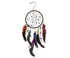 ootb cajonera Kit scacciaguai de Tela de Color con Plumas y Perlas de Madera, 16Â x 30Â cm, Multicolor