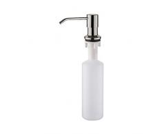 Ibergrif M34027A Dispensador de JabÃ³n LÃ­quido, Detergente de Cocina Incorporado, Gris, 300 ML, para Fregadero