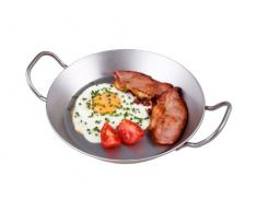 CHG Set 253-62 Sartén De Hierro con 2 Asas, Ø Aprox. 24 Cm / 2 Mm De Espesor