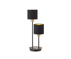 WOFI LOTTE Lámpara de mesa, 80 W, negro