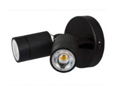 LUCECO LEXWT7B40-01 - Foco de pared doble led 220v 10W 720lm 4000K ip65