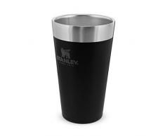 Stanley Adventure Stacking Beer Pint 0.47L Matte Black â Termo Mantiene la Cerveza FrÃ­a 4 horas - Jarra Cerveza Acero Inoxidable - Aislamiento al VacÃ­o de Doble Pared - Apta Para Lavavajillas