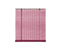 OCRES - Estor Enrollable Bambú Natural Burdeos 60X175