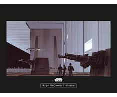 Komar Wandbild Von Wars Classic RMQ Death Star Hangar | Kinderzimmer, Jugendzimmer, Dekoration, Kunstdruck | ohne Rahmen | WB131-40x30 fotomural, carbÃ³n