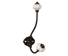 Clayre & Eef 6Y0077 - Gancho de Pared (5 x 10 x 18 cm)