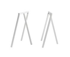 HAY Caballete de Mesa de Acero, Color Blanco, Altura: 72 cm, Profundidad: 37 cm, Longitud: 64,5 cm