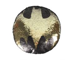 Batman Cerda-Cushion Sequins Cojines, Multicolor, Talla Ãºnica, 2