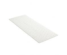 TATAY Alfombra de BaÃ±era Antideslizante de Caucho SBS - TP con 126 Ventosas, Rectangular, DiseÃ±o Diamond, Blanco. Medidas 96 x 36 cm