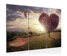 Runa Art 605831c - Cuadro de pared (120 x 80 cm, lienzo de fieltro, tamaño XXL, 3 piezas, fabricado en Alemania, listo para colgar), diseño de árbol