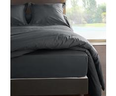 Vent Du Sud dh160manoirad Manoir sÃ¡bana Bajera Uni en algodÃ³n percal, 200Â x 160Â cm, algodÃ³n, Pizarra, 200x160 cm