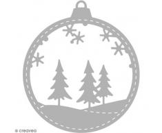 Rayher - Troquel de Bolas de Navidad, Varios, Gris, 1.7 x 1 x 0.02 cm