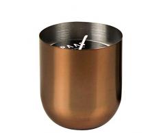 Spaas - Vela sin Aroma en Taza de Metal, Cera de parafina, Bronce, 67 mm de diámetro x 73 mm de Alto