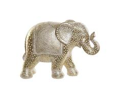 Figura Decorativa de la Marca DKD Home Decor Elefante Dorado Blanco Resina (28.5 x 11.5 x 20.5 cm) (Referencia: S3019718)
