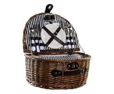 Cesta de la Marca DKD Home Decor PÃ­cnic Mimbre (40 x 30 x 19 cm) (10 Piezas) (Referencia: S3012933)