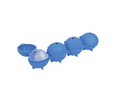 Colourworks Moldes para Hielo en Forma de Esfera, Silicona, Azul, 21,5 x 7 x 4 cm