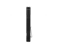 Varta Linterna LED Aluminium F10 Pro (incluye 2 pilas AAA de larga duración para uso diario, 150 lúmenes, a prueba de golpes, 3 años de garantÃa) negra para uso doméstico, camping, exterior