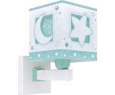 Dalber LÃ¡mpara aplique de pared infantil Moonlight Luna y Estrellas VERDE