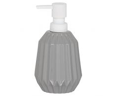 Sealskin Arte Dispensador de Jabón, Porcelana, Gris, 9,1x9,1x16,5 cm