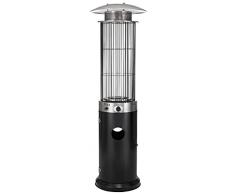 tepro Ventura - Chimenea de acero inoxidable, color negro