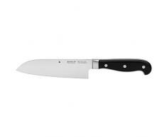 WMF Spitzenklasse Plus Cuchillo Santoku, Acero Inoxidable, Negro, 16 cm