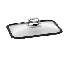 WMF Vitalis Tapa de Cristal para Fuente Rectangular, Vidrio, De plÃ¡stico, Silicona, Acero Inoxidable