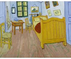 Legendarte Vincent Van Gogh El Dormitorio en Arlés Impresión Digital sobre Lienzo, cm. 80x100