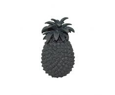 HOMEA 5dej1224gr Estatua Dibujo piÃ±a poliresina Negro 13Â x 13Â x 20,5Â cm