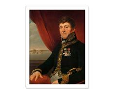 Daiwaille Jan Blanken Jansz Water Works Portrait Artwork Framed Wall Art Print 18X24 Inch Agua Trabajo Retrato pared