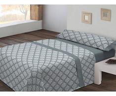 Colvihome 86483 Juego Sabanas de Colvihome Modelo Marlon, Cama 105 cm, Azul