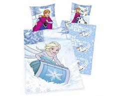 Herding Juego de Cama de Disney La Reina de Hielo, algodón, Azul, 200 x 135 cm