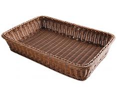 Lacor - 63890 - Cesta De Pan Rectangular 53x33,5x9 cm- MarrÃ³n