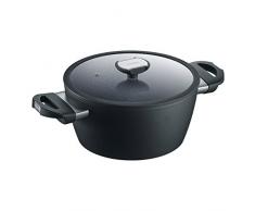 Berndes 21244 Balance Induction Enduro - Cacerola de aluminio para inducción (24 cm), color negro
