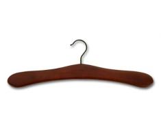 Metaltex 551310 - Percha clásica para abrigo, madera oscura, 42 centímetros