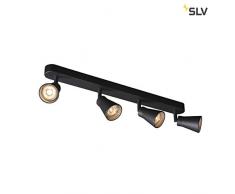 SLV Avo CW Quad, Interior de pared y techo (, qpar51, Negro, maX. 50 W lámpara, metal, 0 W