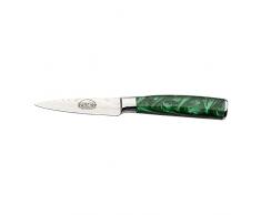 Rockingham Forge Cuchillo Para Pelar, Serie Sunrise, 3,5 Pulgadas, Hoja de Acero Inoxidable con Mangos de Resina, Verde Esmeralda, RF-2101GN
