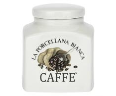 La Porcelana Blanca - Tarro de Porcelana Decorado cafÃ© conserva