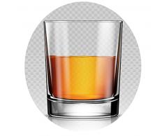 Topkapi Tiki Luna - Vasos de chupito de 4 cl para tequila, vodka, ron, chupito, raki, sambuca, Ouzo de la serie Tiki Bar