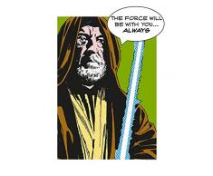 Komar Wandbild Von Star Wars Classic Comic Quote OBI WAN | Kinderzimmer, Jugendzimmer, Dekoration, Kunstdruck | ohne Rahmen | WB119-30x40 fotomural, carbÃ³n
