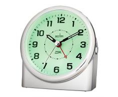 Acctim 14287 Central Reloj con Alarma, Color Plateado