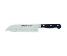 Arcos Cuchillo Santoku, Acero_Inoxidable, Negro, 180 mm