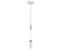 Eglo AGGIUS Cromo, Espejo, Blanco iluminación de techo - Lámpara (Dormitorio, Cocina, Salón, Cromo, Espejo, Blanco, IP20, Cepillado, Vidrio, Acero, Matte)