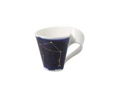 Villeroy & Boch 10-1616-5819 NewWave Stars asa, Elegante Taza con Motivo de Libra, Porcelana Premium, Apta para lavavajillas, Blanco/Azul, 300Â ml, Porcelain