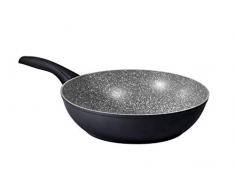 Aeternum Black Pearl Induction Alrededor Wok/Stir-Fry pan - Cacerola (Alrededor, Wok/Stir-Fry pan, Negro, Gris, Petravera Plus, Aluminio, CerÃ¡mico, Gas, HalÃ³geno, InducciÃ³n)
