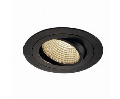 Slv new tria - Downlight led dl set circular 12w 3k negro