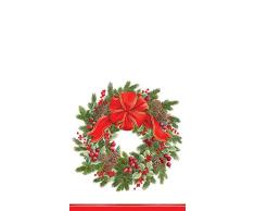 Caspari 13410Â G Evergreen Corona de servilletas 20Â x 16,25Â x 0,02Â Multicolor Tela/15Â cm