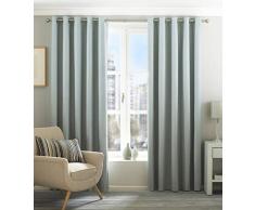 Riva Home - Cortinas Opacas tÃ©rmicas con Ojales, poliÃ©ster, Azul Pastel, 90 x 54 (229 x 137cm)