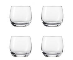 Schott Zwiesel 4 vasos de whisky de la colección For You Talla 60, de cristal, aptos para lavavajillas, capacidad: 400 ml, 121876, cristal