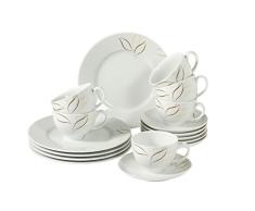 Villeroy & Boch Gallo DiseÃ±o Group 19Â âÂ 5253Â âÂ 7126Â Sweet Meadow Juego de cafÃ© de 18Â Piezas Vajilla Sets, Porcelana, Blanco, 25.5Â x 24.5Â x 29,3Â cm, 18Â Unidades