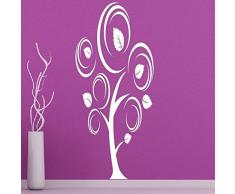 Ambiance-Live Adhesivo Decorativo para Pared árbol Ramas enroulées – 125 x 55 cm. Plata